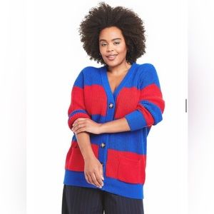 La Ligne x Target rugby stripe cardigan